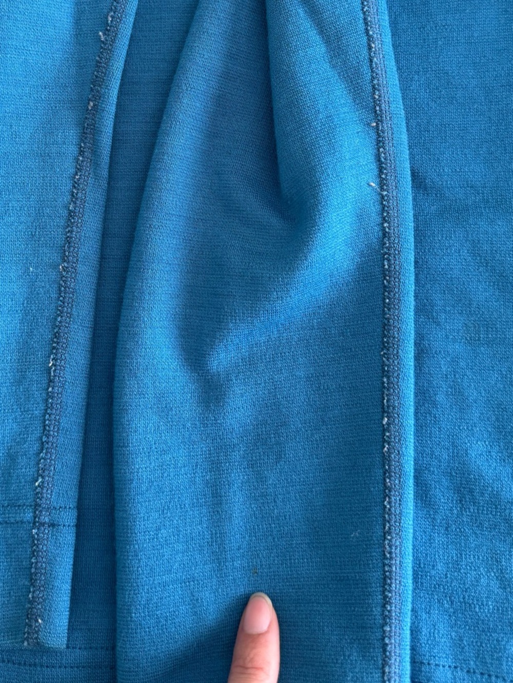 USA Ibex Full Zip 100% Merino Wool Cardigan Sweater Jacket Blue Athletic L - Picture 12 of 16